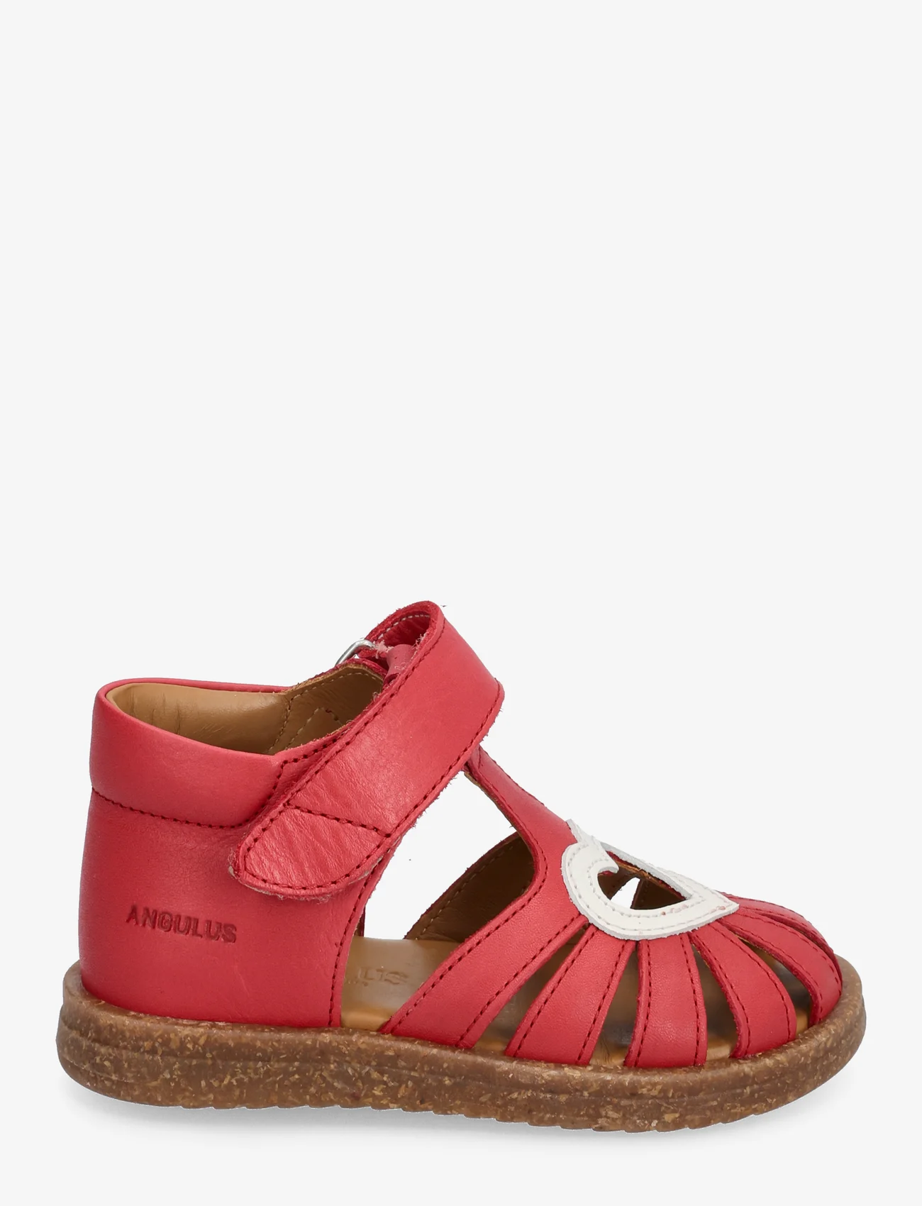 ANGULUS - Sandals - flat - closed toe - - sandaler - 1731/1493 red/off white - 1