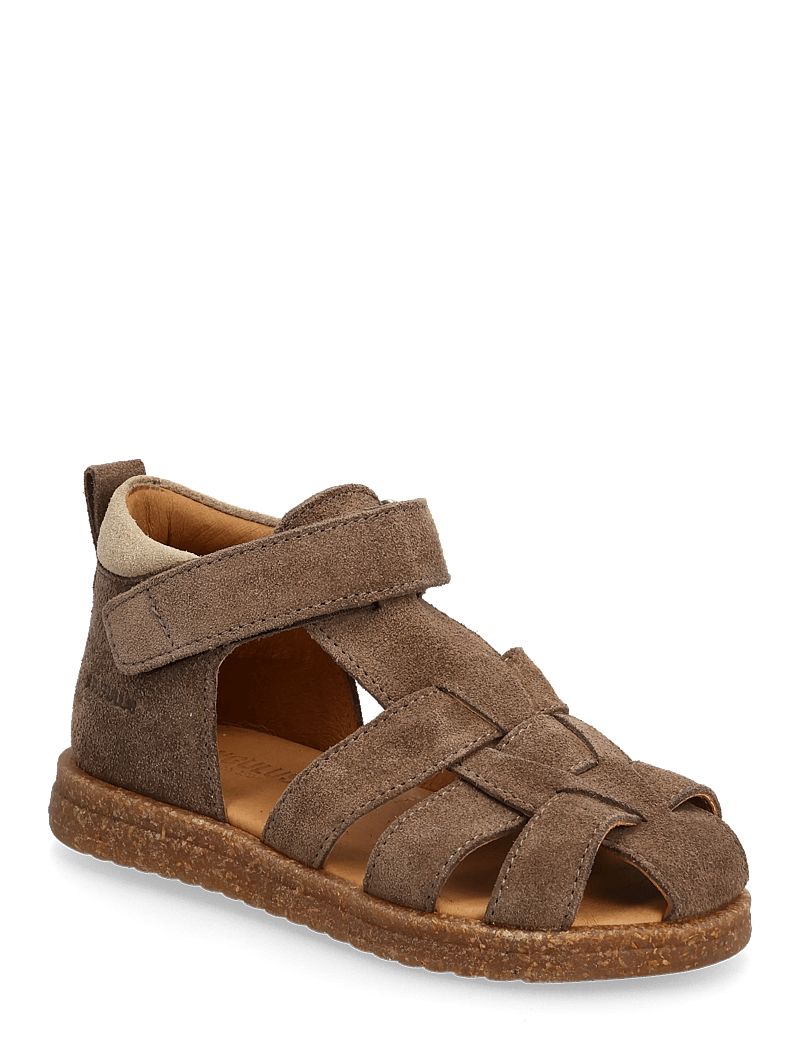 ANGULUS - Sandals - flat - closed toe - sko - 1780/2217 dark taupe/sand - 0