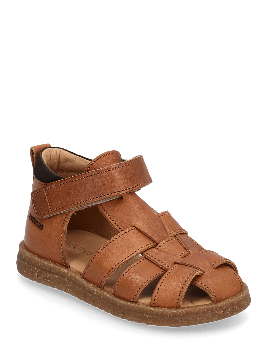 ANGULUS - Sandals - flat - closed toe - kingad - 1545/1779 cognac/dark brown - 1