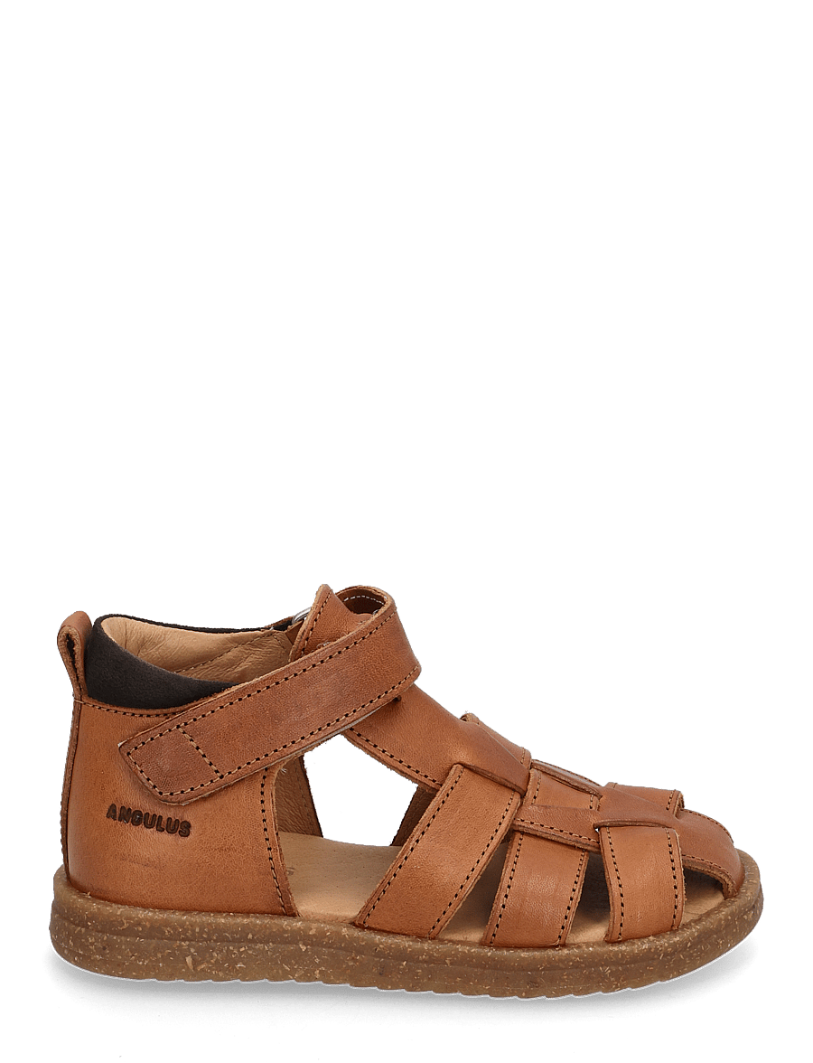 ANGULUS - Sandals - flat - closed toe - kingad - 1545/1779 cognac/dark brown - 2