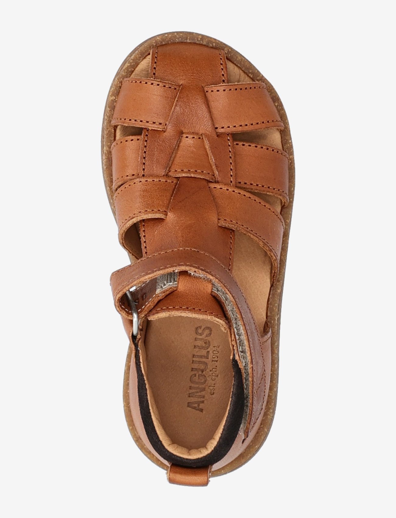ANGULUS - Sandals - flat  - closed toe - shoes - 1545/1779 cognac/dark brown - 4