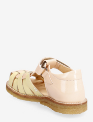 ANGULUS - Sandals - flat - closed toe - - gode sommertilbud - 1304/1320 peach/l.yellow - 2
