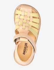 ANGULUS - Sandals - flat - closed toe - - sommarfynd - 1304/1320 peach/l.yellow - 3