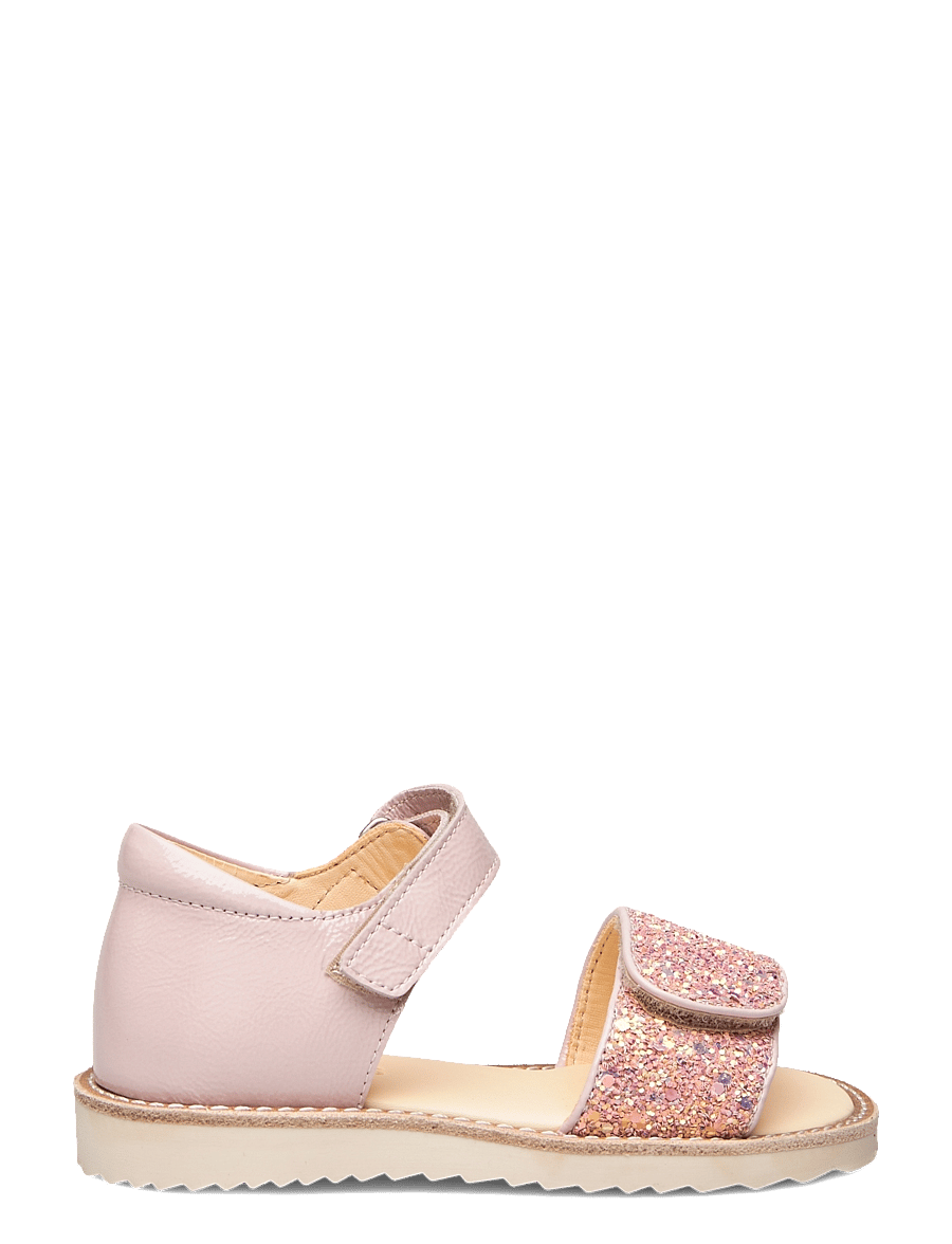 ANGULUS - Sandals - flat - des sandales - 2704/2750 pale rose/rose glitt - 1