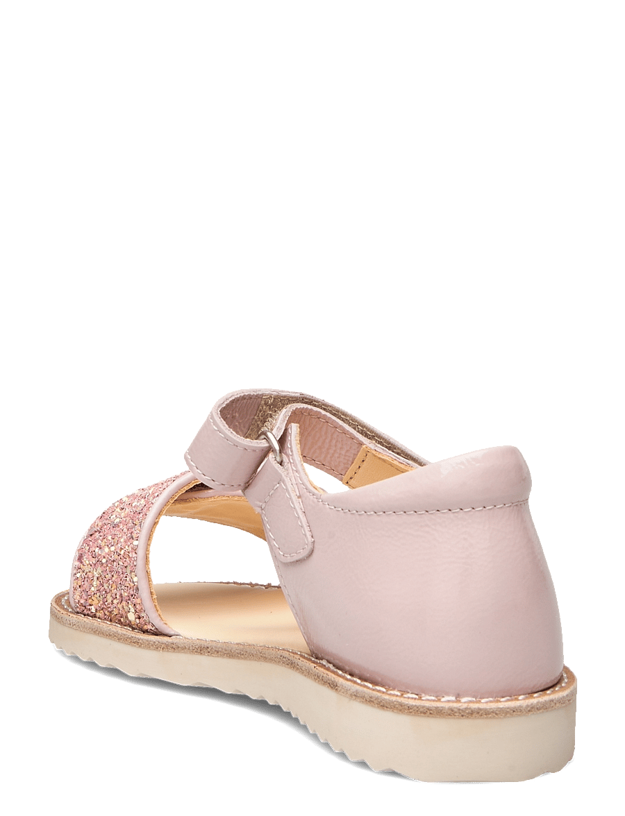 ANGULUS - Sandals - flat - des sandales - 2704/2750 pale rose/rose glitt - 2