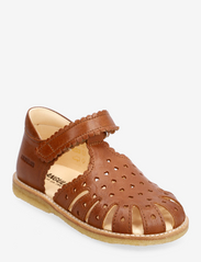 ANGULUS - Sandals - flat - closed toe - - sommerkupp - 1545 cognac - 0