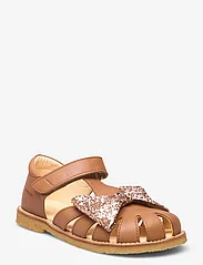 ANGULUS - Sandals - flat - closed toe - - sandaler - 1732/1708 almond/maple glitter - 0