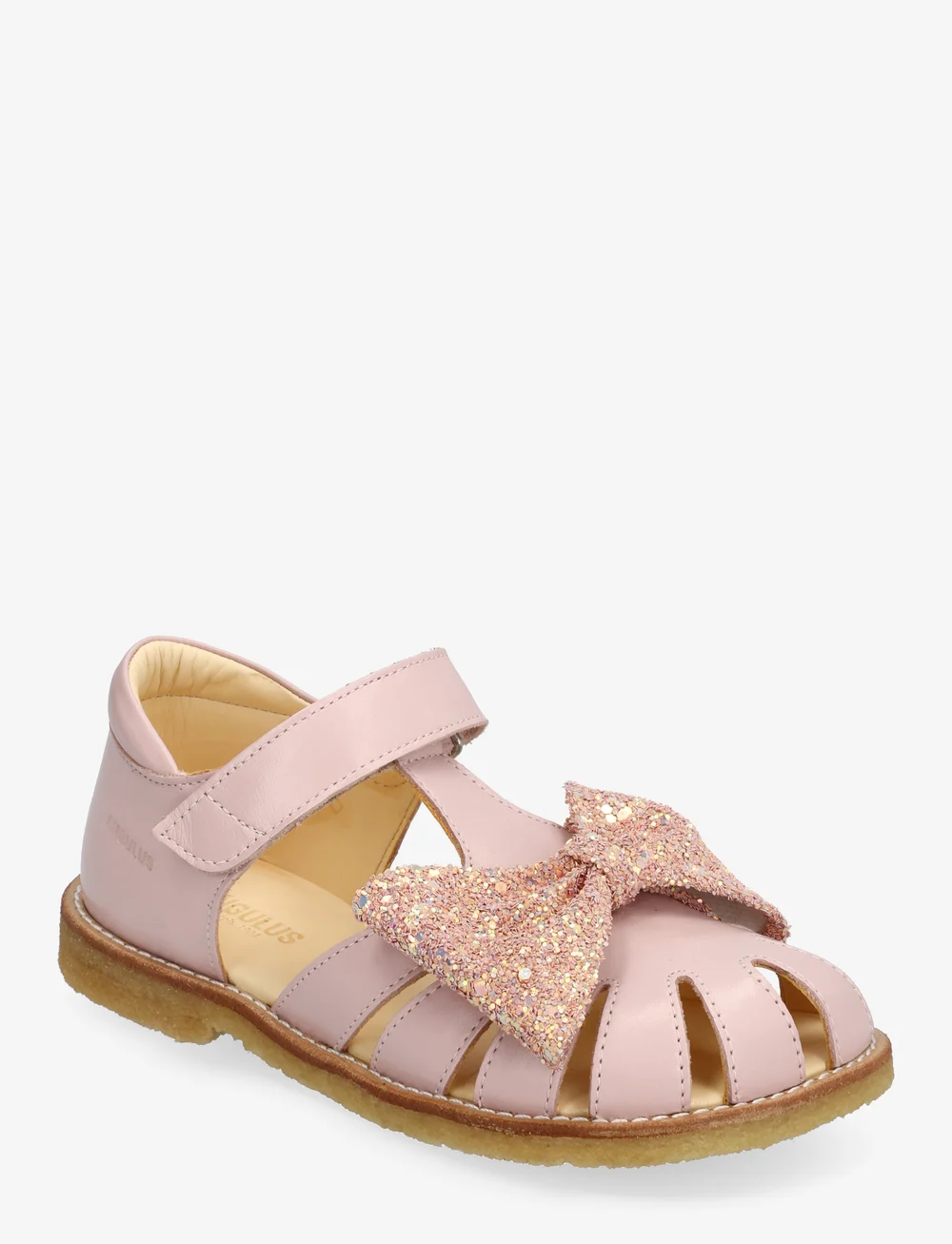 ANGULUS - Sandals - flat - closed toe - - schuhe - 2711/2750 pale rose/rose glitt - 0