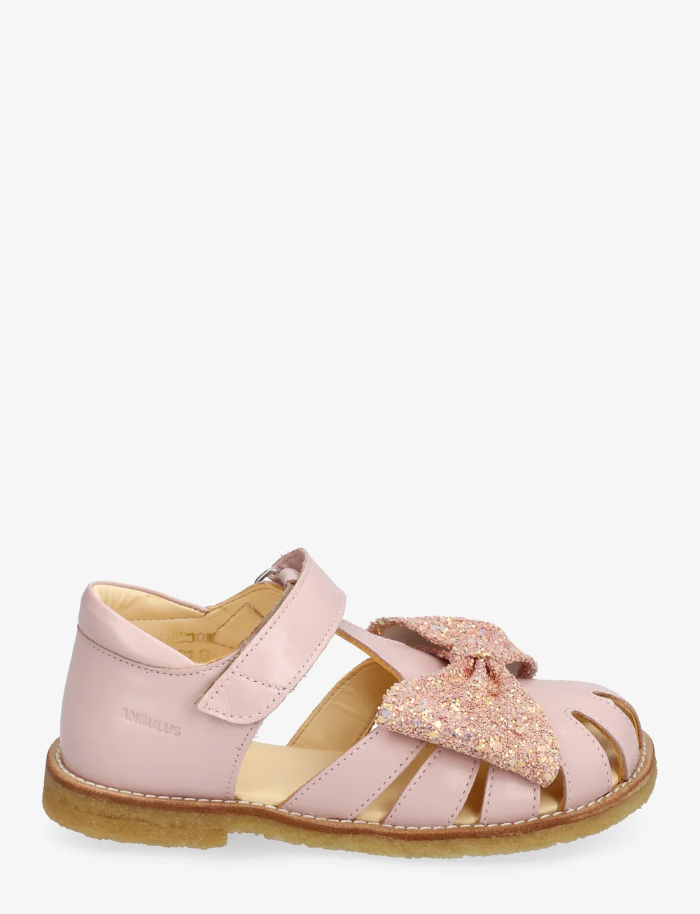 ANGULUS - Sandals - flat - closed toe - - schuhe - 2711/2750 pale rose/rose glitt - 1