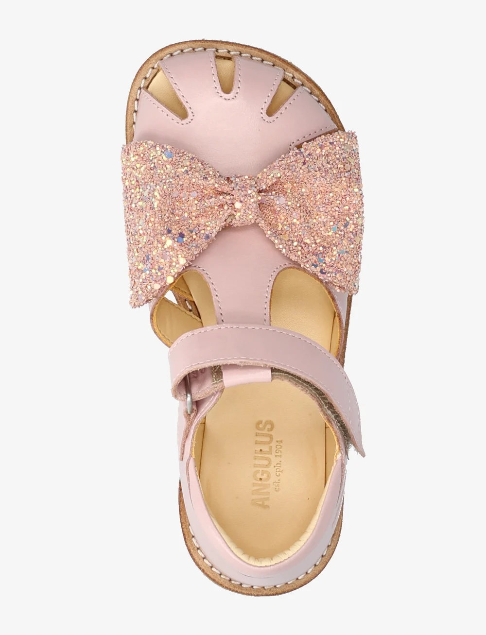 ANGULUS - Sandals - flat - closed toe - - schuhe - 2711/2750 pale rose/rose glitt - 3