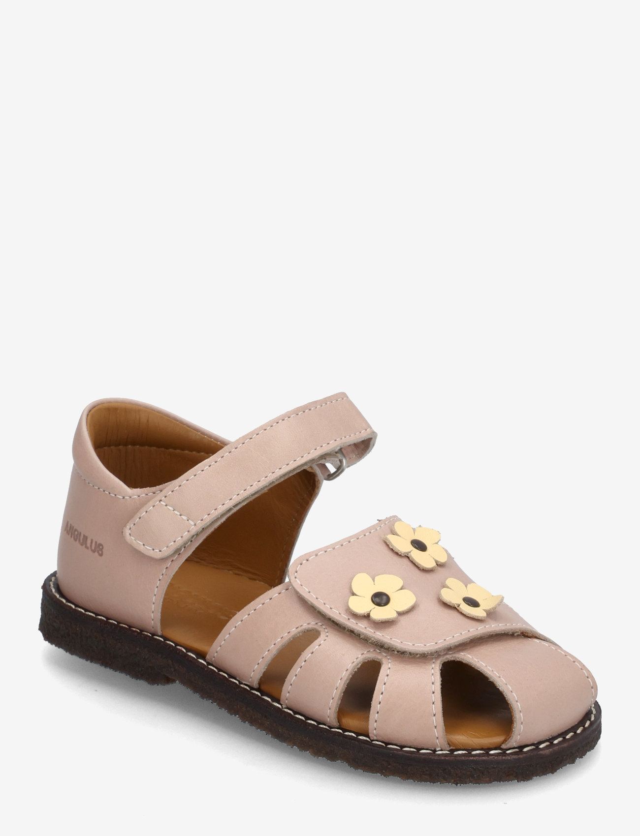 ANGULUS - Sandals - flat  - closed toe - birthday gifts - 3203/2713 rosebud/mellow yello - 0