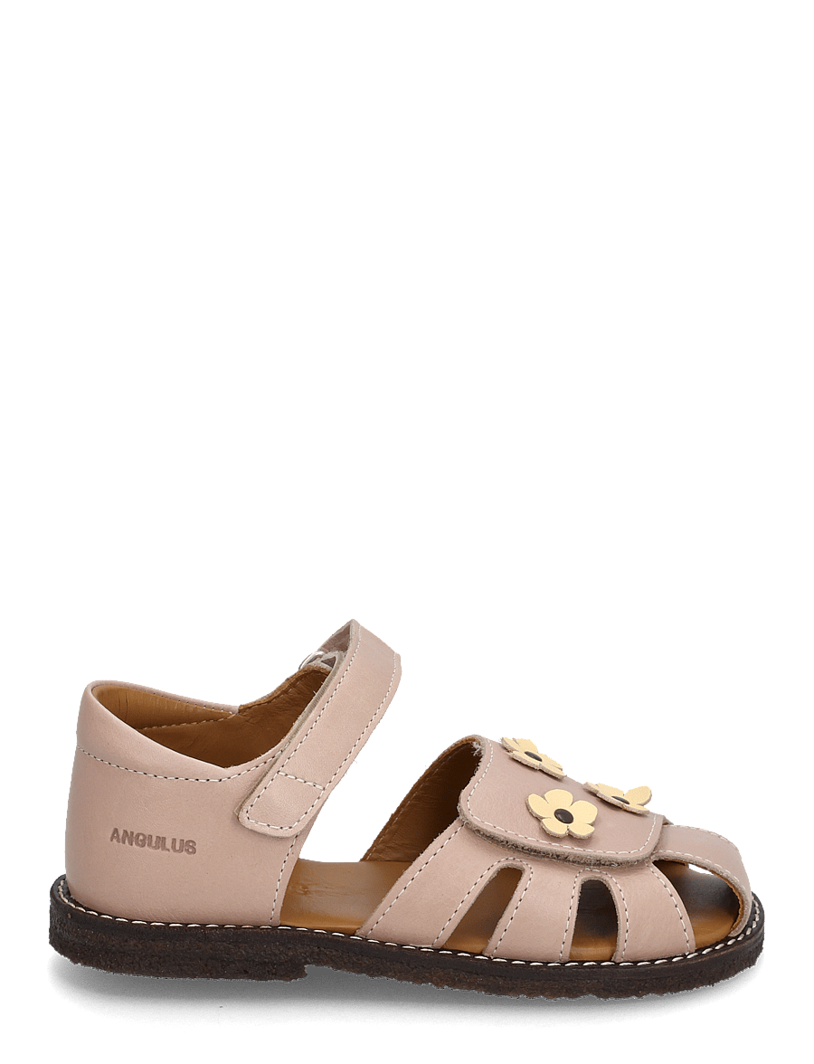 ANGULUS - Sandals - flat - closed toe - schuhe - 3203/2713 rosebud/mellow yello - 1