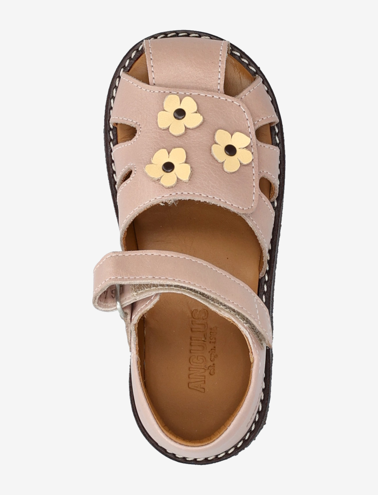 ANGULUS - Sandals - flat  - closed toe - birthday gifts - 3203/2713 rosebud/mellow yello - 3