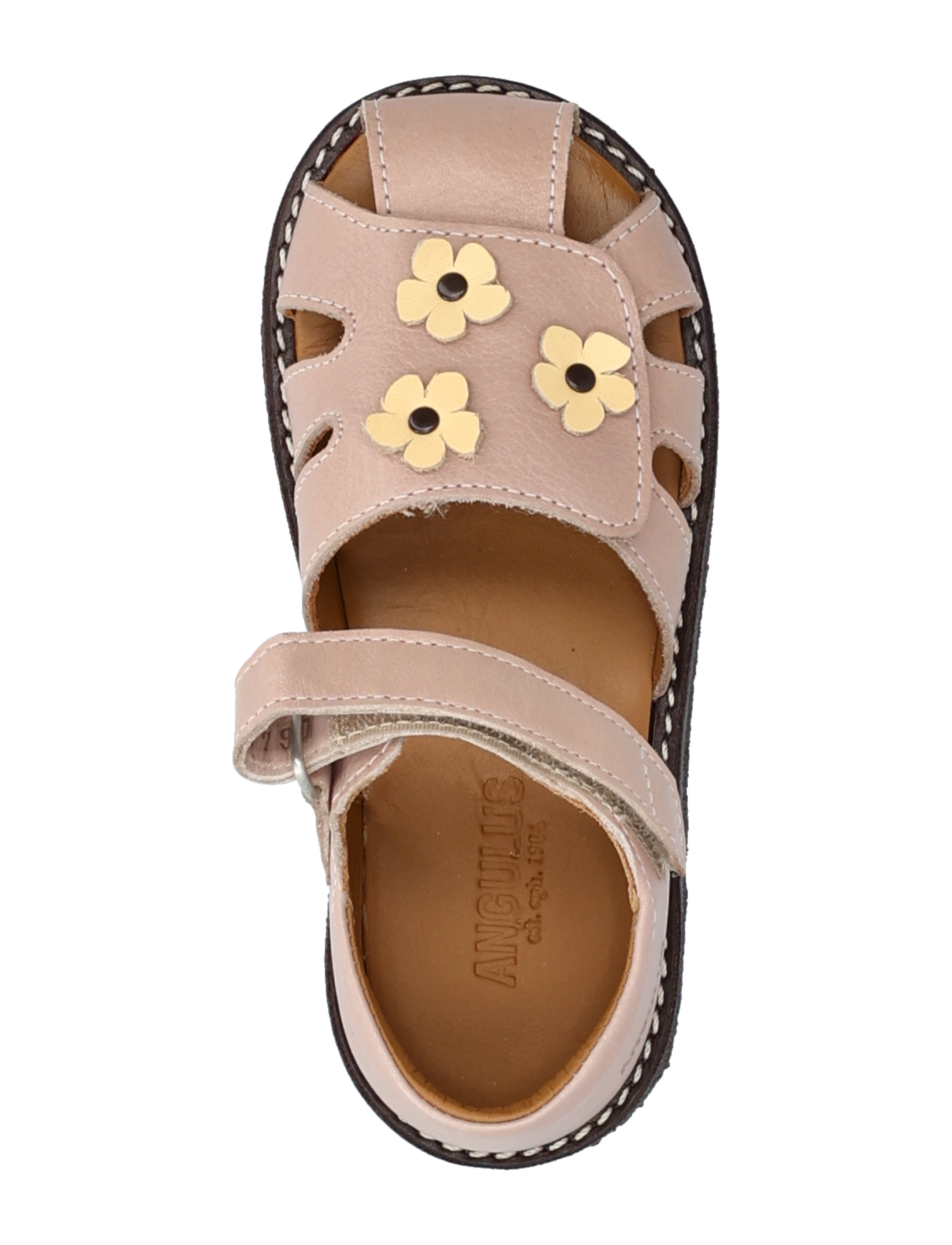 ANGULUS - Sandals - flat  - closed toe - summer savings - 3203/2713 rosebud/mellow yello - 3