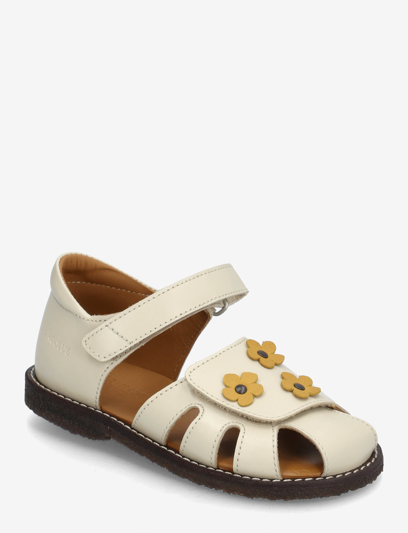 ANGULUS - Sandals - flat  - closed toe - sko - 1502/2713 buttermilk/sun yello - 0