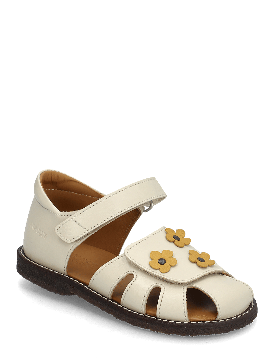 ANGULUS - Sandals - flat - closed toe - skor - 1502/2713 buttermilk/sun yello - 0