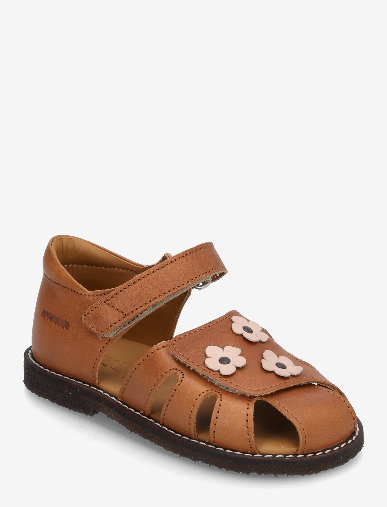 ANGULUS - Sandals - flat  - closed toe - børn - 1545/3203 cognac/rosebud - 0
