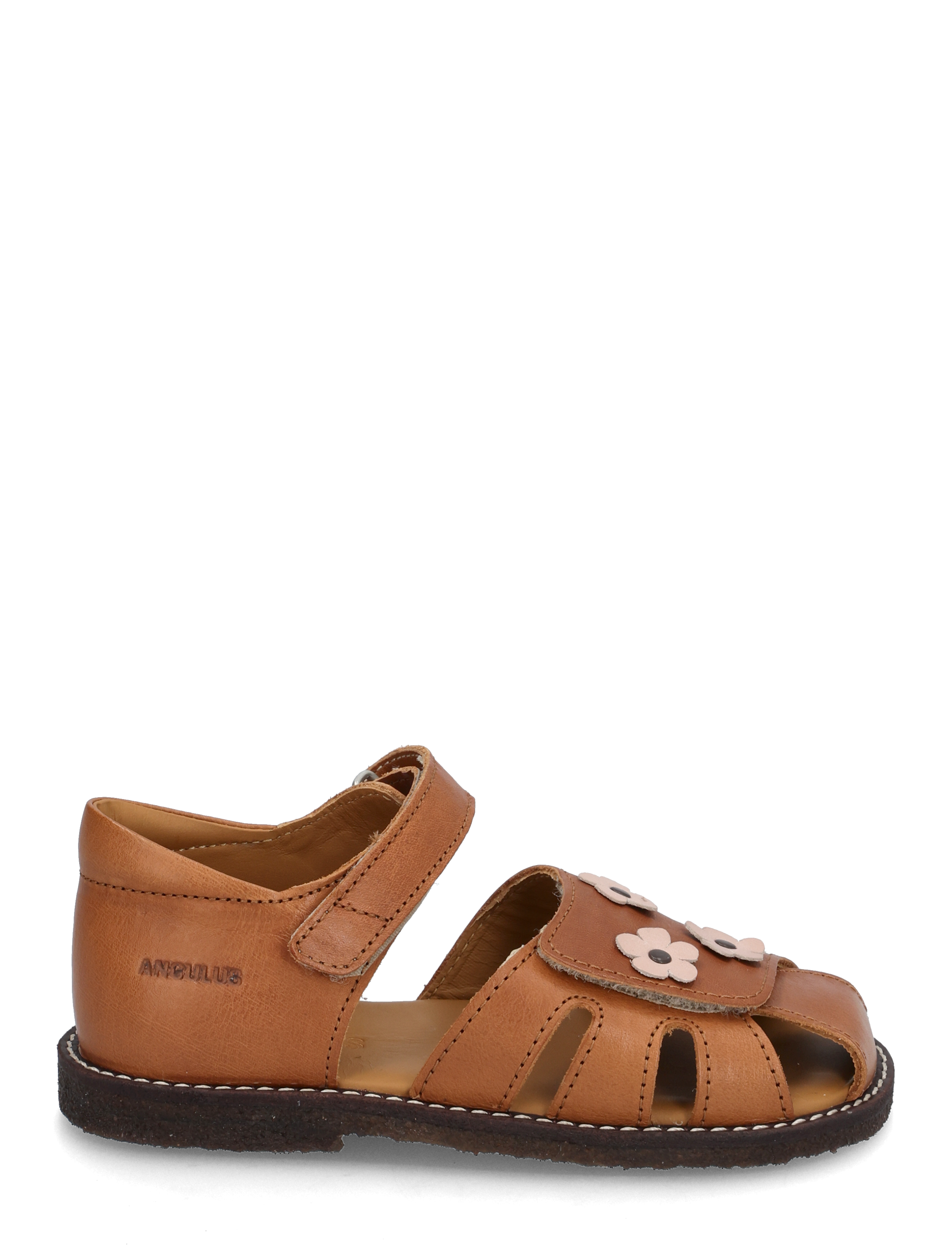 ANGULUS - Sandals - flat  - closed toe - skor - 1545/3203 cognac/rosebud - 1