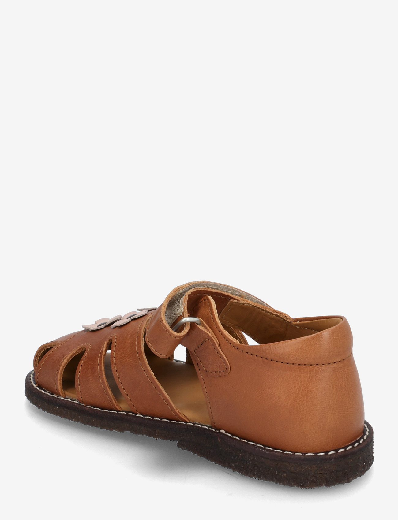 ANGULUS - Sandals - flat  - closed toe - børn - 1545/3203 cognac/rosebud - 2