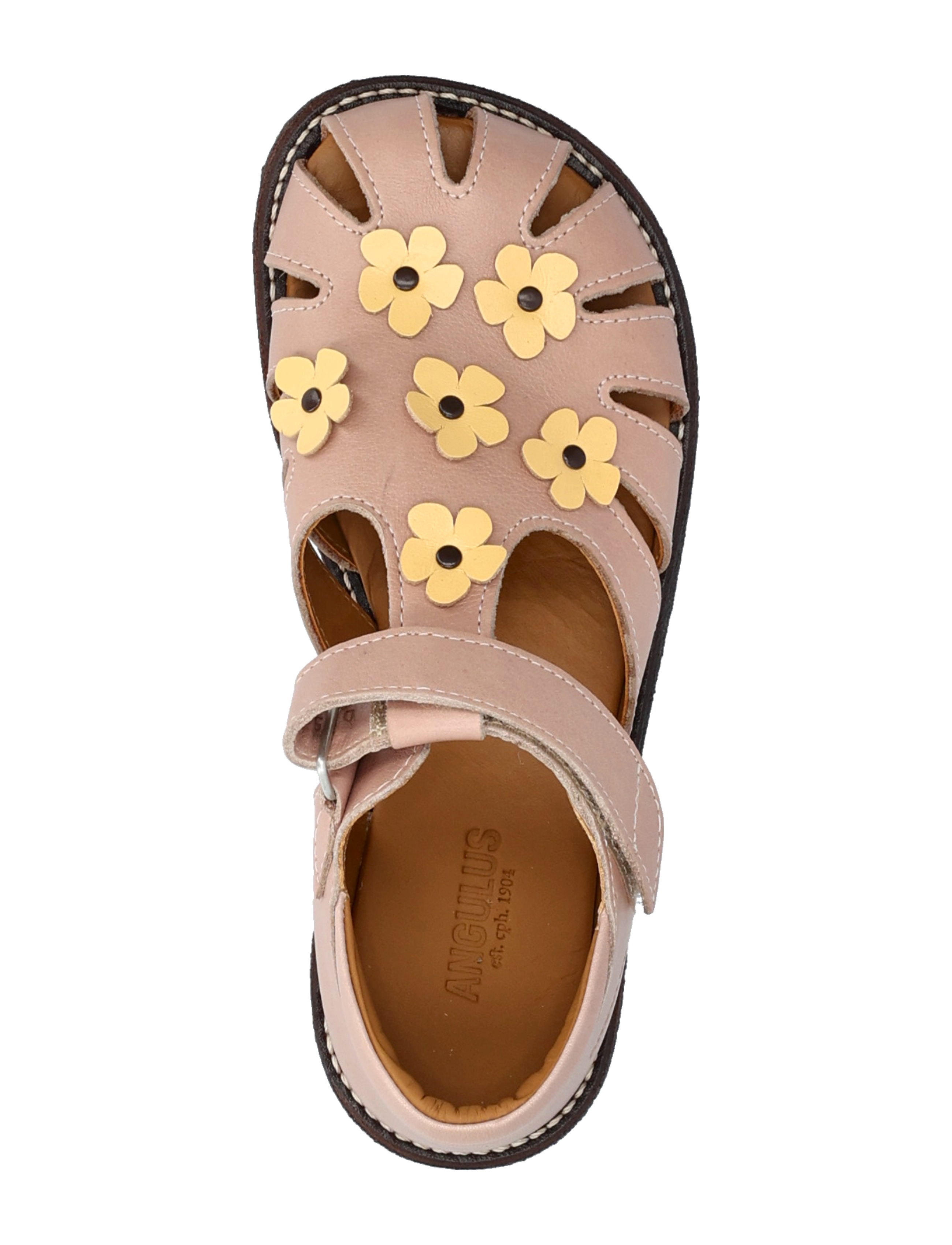 ANGULUS - Sandals - flat  - closed toe - sommerschnäppchen - 3203/2713 rosebud/mellow yello - 3