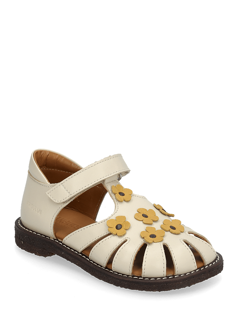 ANGULUS - Sandals - flat - closed toe - sko - 1502/2713 buttermilk/sun yello - 0
