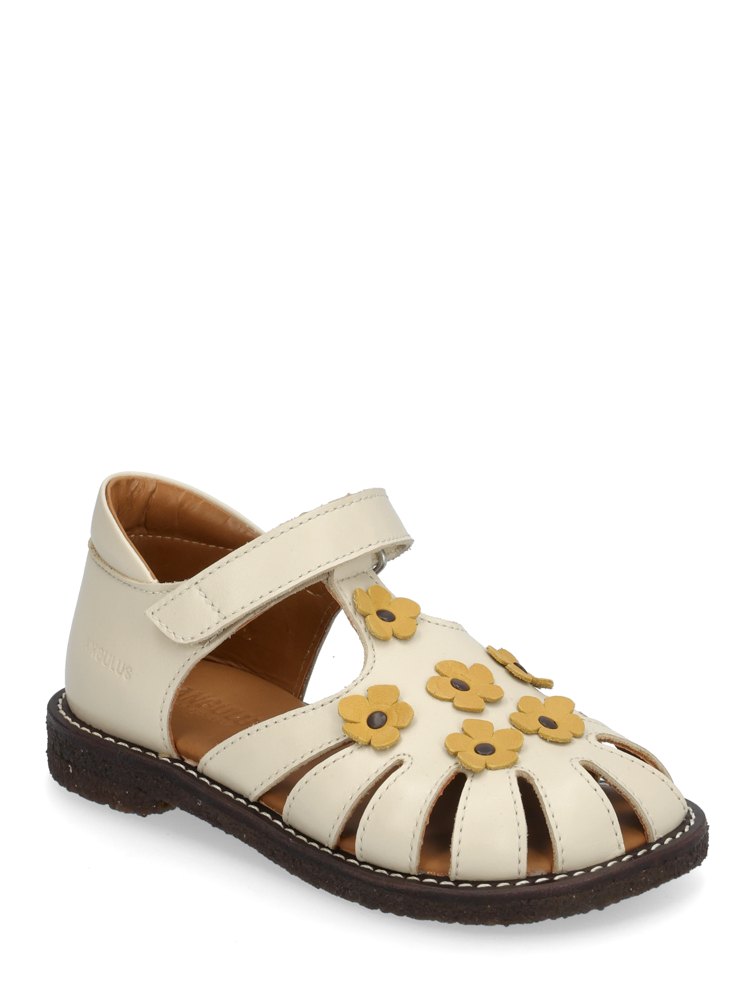 ANGULUS - Sandals - flat - closed toe - shoes - 1502/2713 buttermilk/sun yello - 0