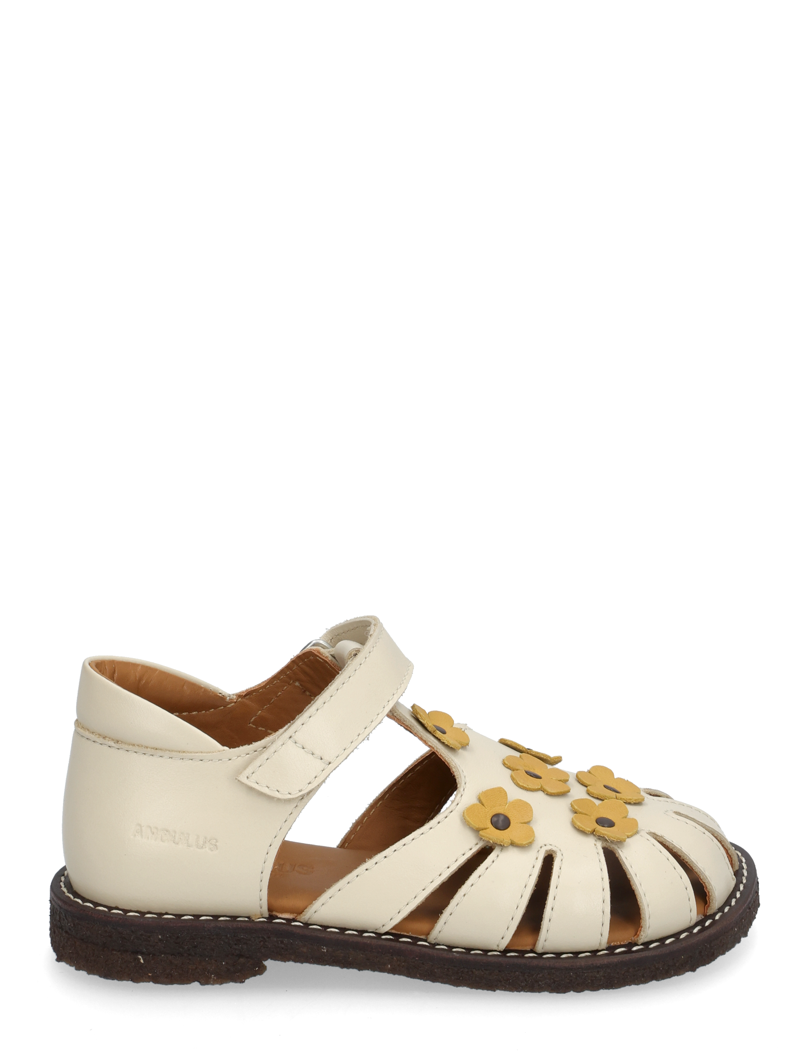 ANGULUS - Sandals - flat  - closed toe - sommerschnäppchen - 1502/2713 buttermilk/sun yello - 1