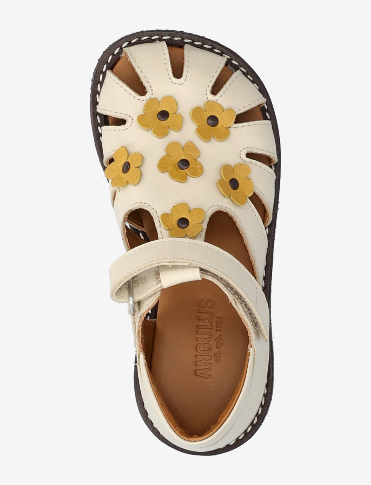 ANGULUS - Sandals - flat  - closed toe - geburtstagsgeschenke - 1502/2713 buttermilk/sun yello - 3