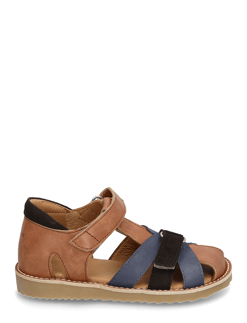 ANGULUS - Sandals - flat - closed toe - skor - 1789/2722/1779 tan/indigo/dark - 1