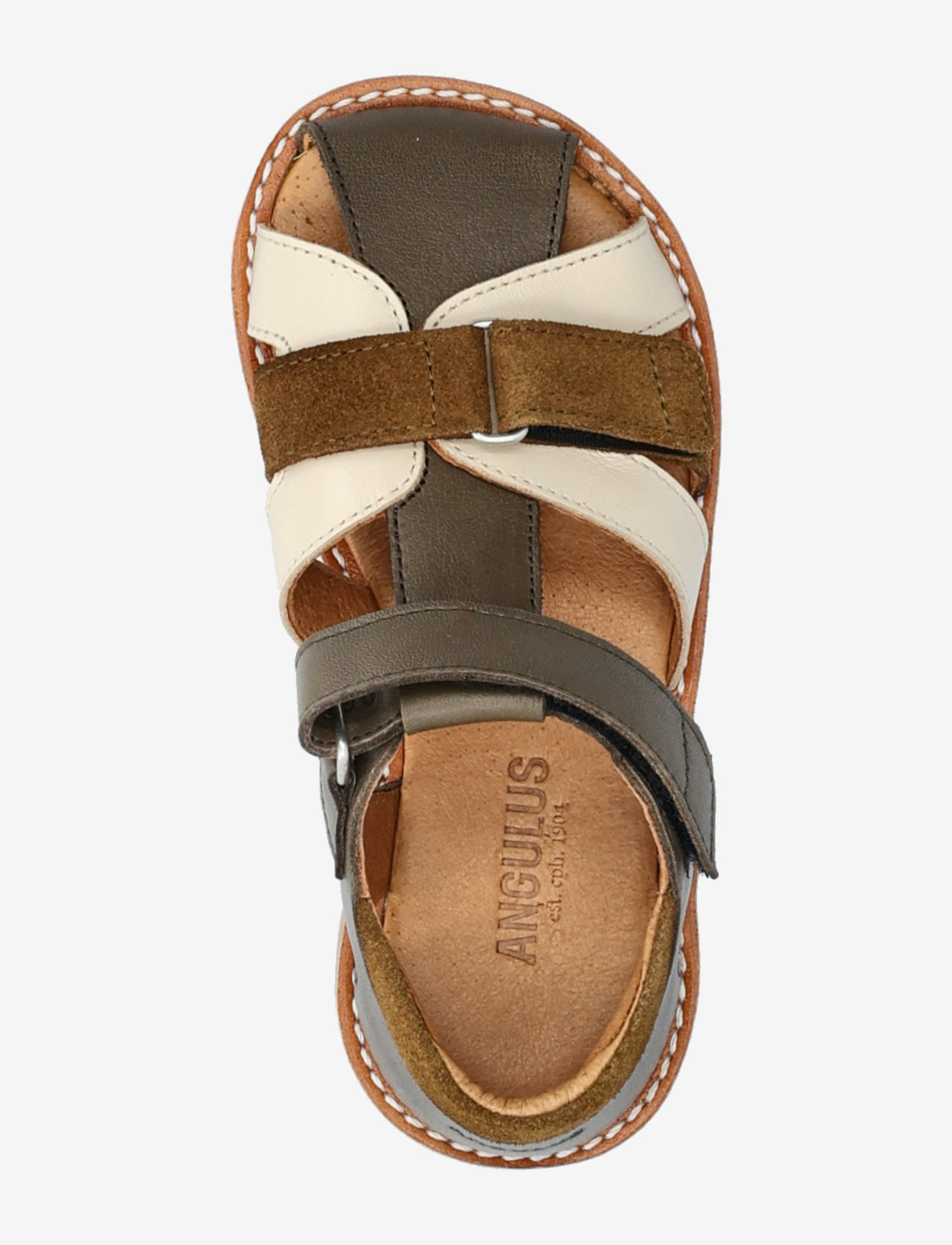ANGULUS - Sandals - flat  - closed toe - skor - 3207/1502/2209 forrest/butterm - 3