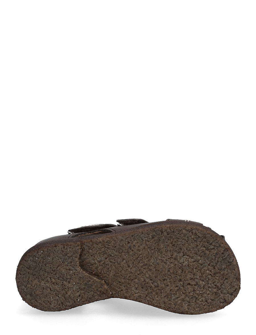 ANGULUS - Sandals - flat - closed toe - skór - 3200 dark brown - 5
