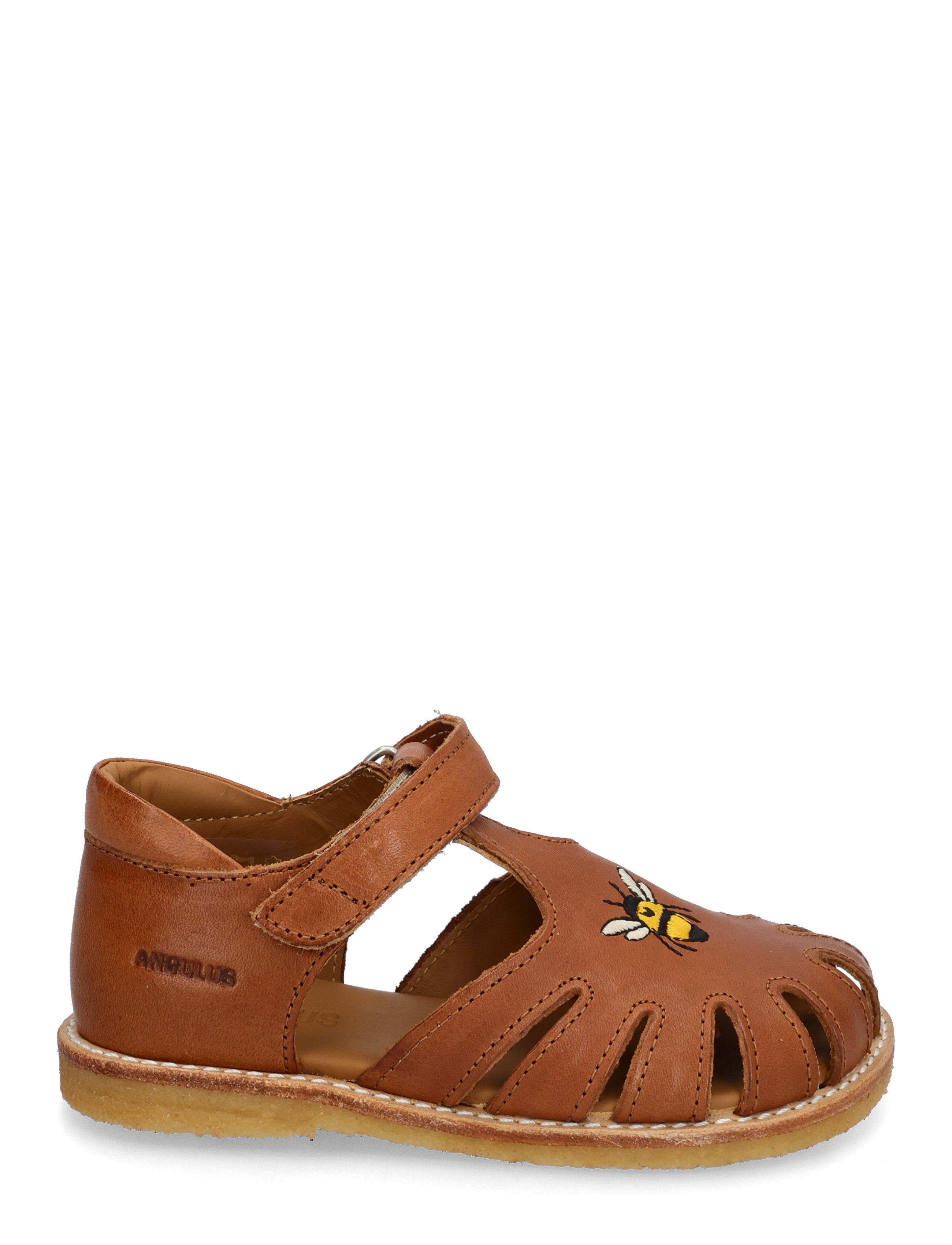 ANGULUS - Sandals - flat  - closed toe - sommarfynd - 1545 cognac - 1