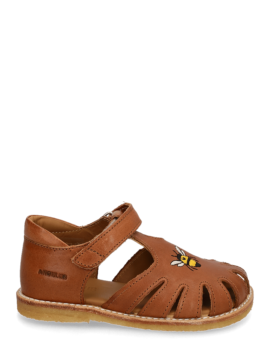 ANGULUS - Sandals - flat - closed toe - schuhe - 1545 cognac - 1