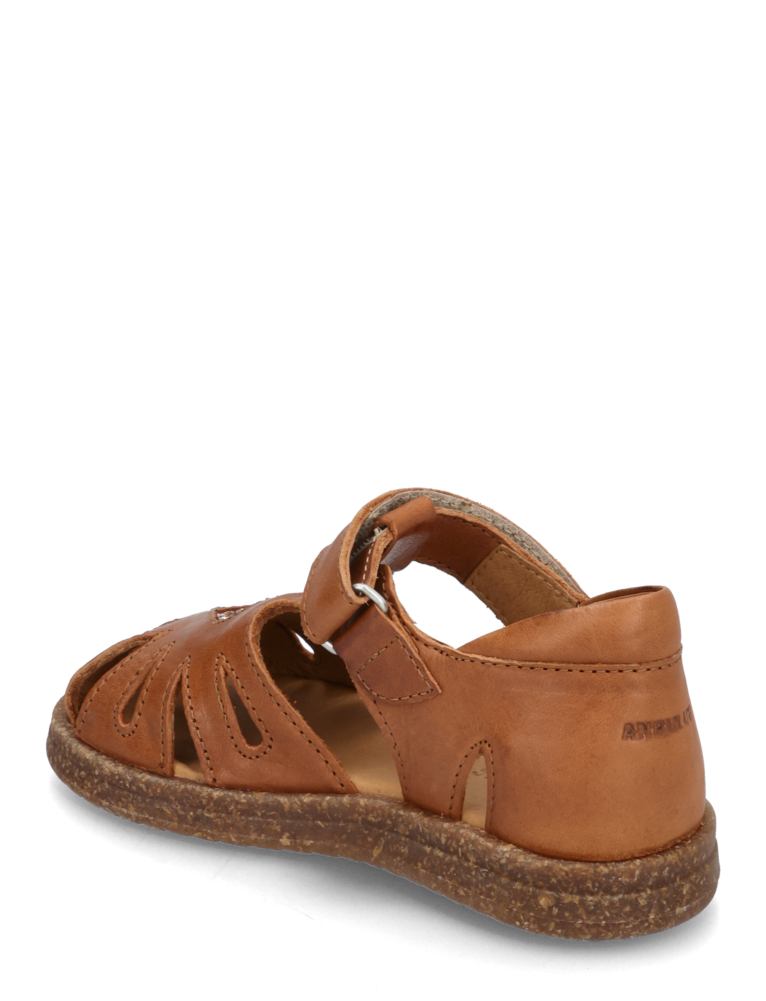 ANGULUS - Sandals - flat  - closed toe - schuhe - 1545/2488 cognac/multi glitter - 2