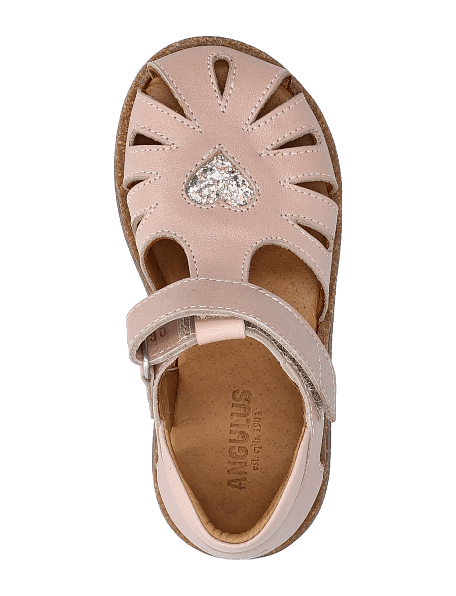 ANGULUS - Sandals - flat - closed toe - skor - 3203/3293 rosebud/rosebud glit - 4