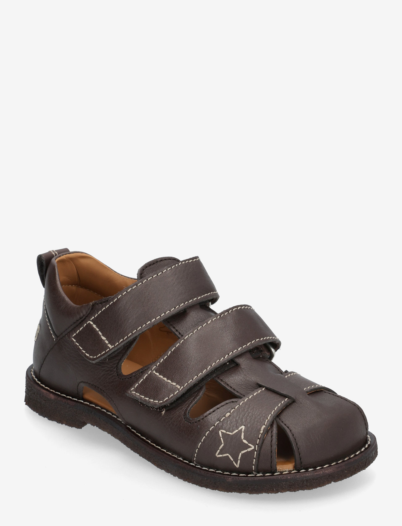 ANGULUS - Sandals - flat  - closed toe - shoes - 3200 dark brown - 0