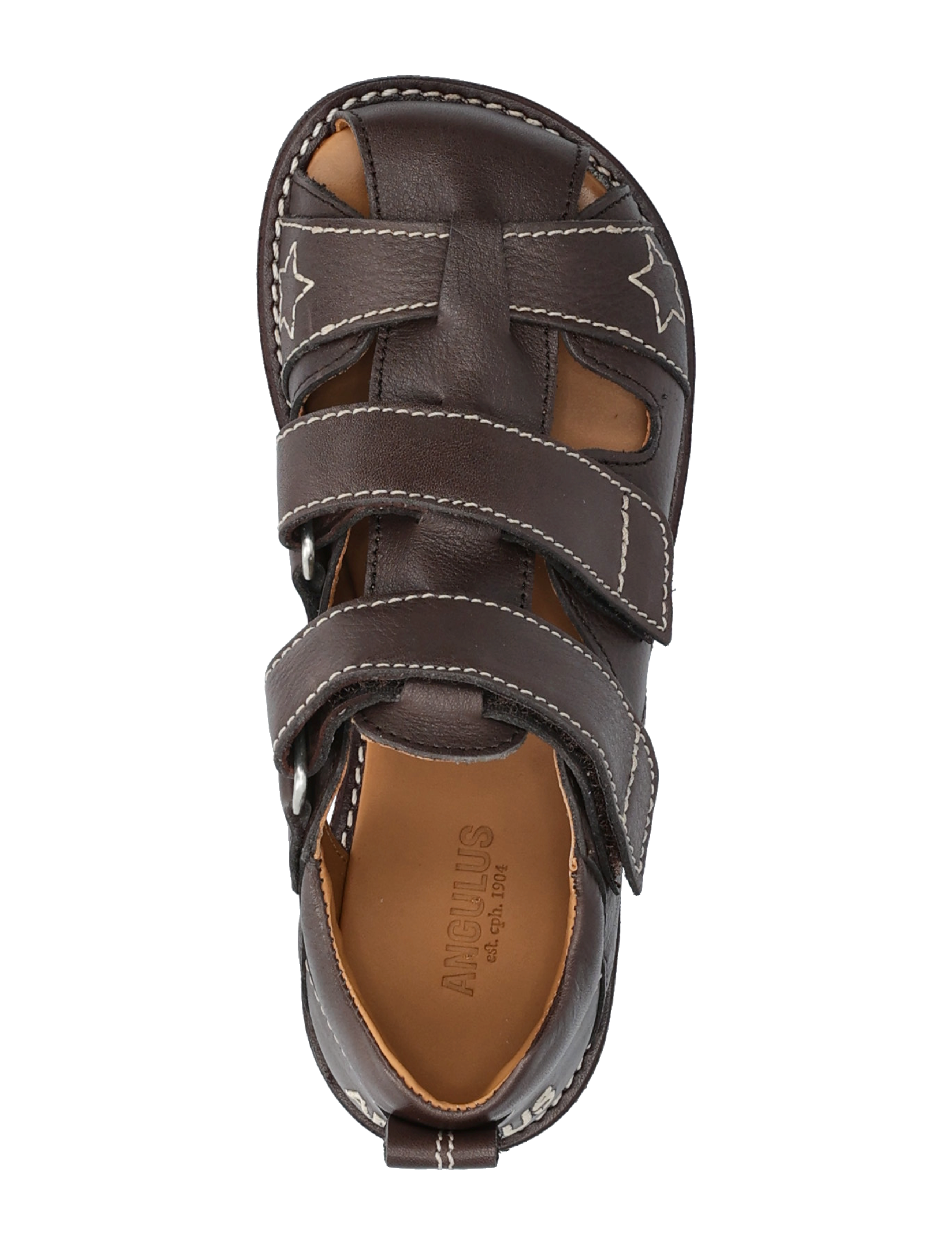 ANGULUS - Sandals - flat - closed toe - skor - 3200 dark brown - 3