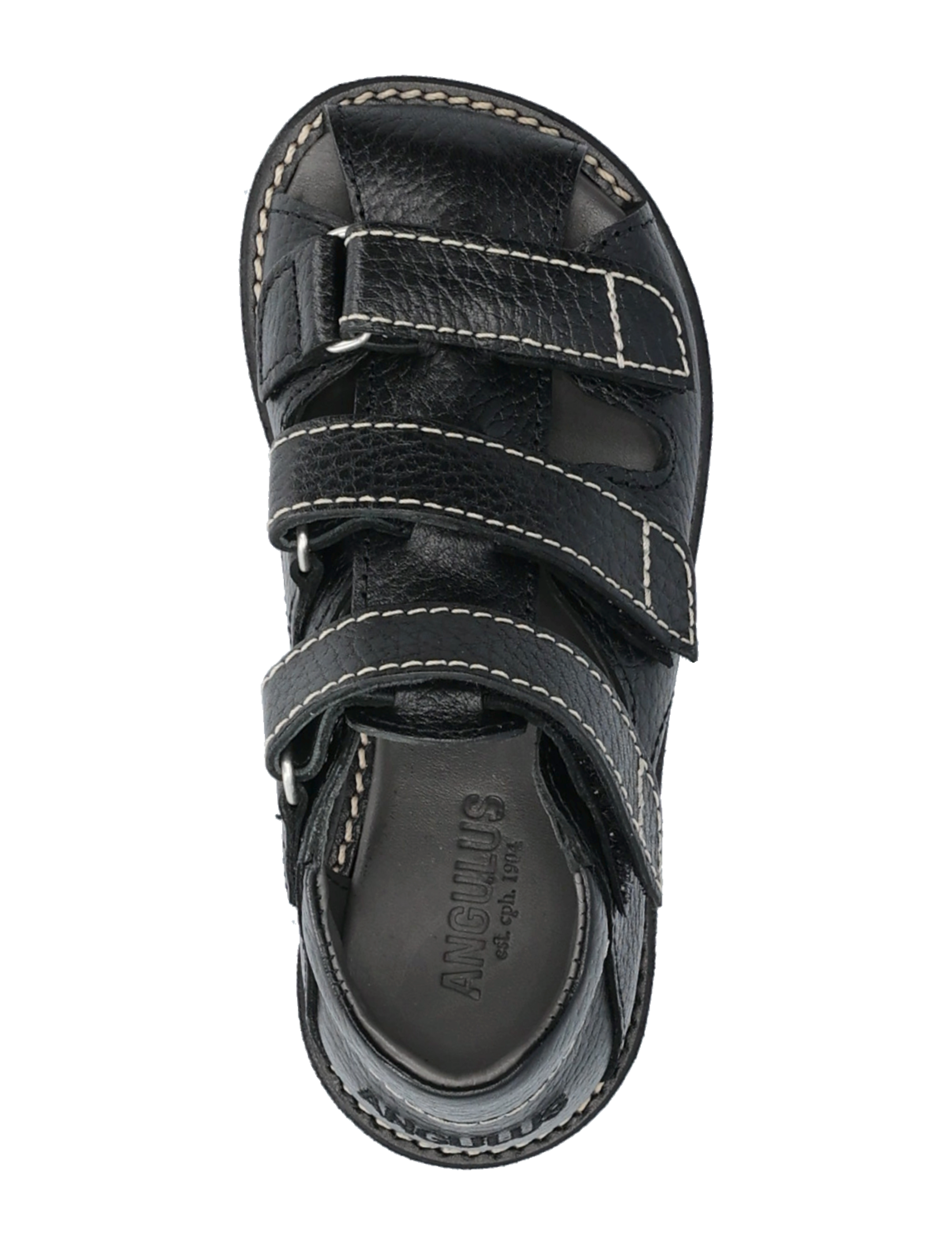 ANGULUS - Sandals - flat  - closed toe - sommerschnäppchen - 2504 black - 3