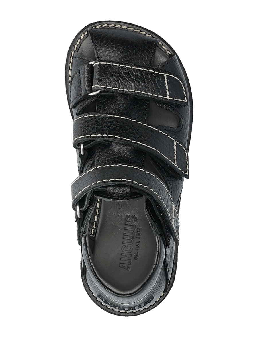 ANGULUS - Sandals - flat - closed toe - skor - 2504 black - 3