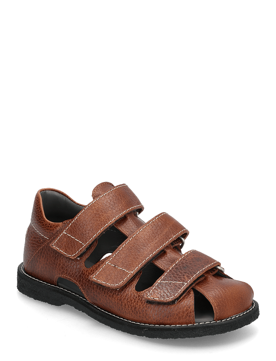 ANGULUS - Sandals - flat - closed toe - shoes - 2509 cognac - 0