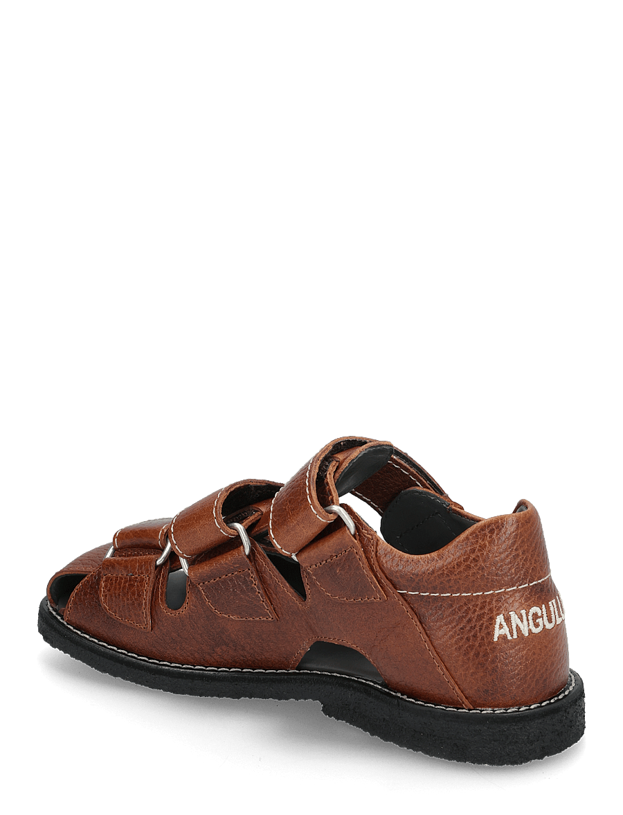 ANGULUS - Sandals - flat - closed toe - shoes - 2509 cognac - 2