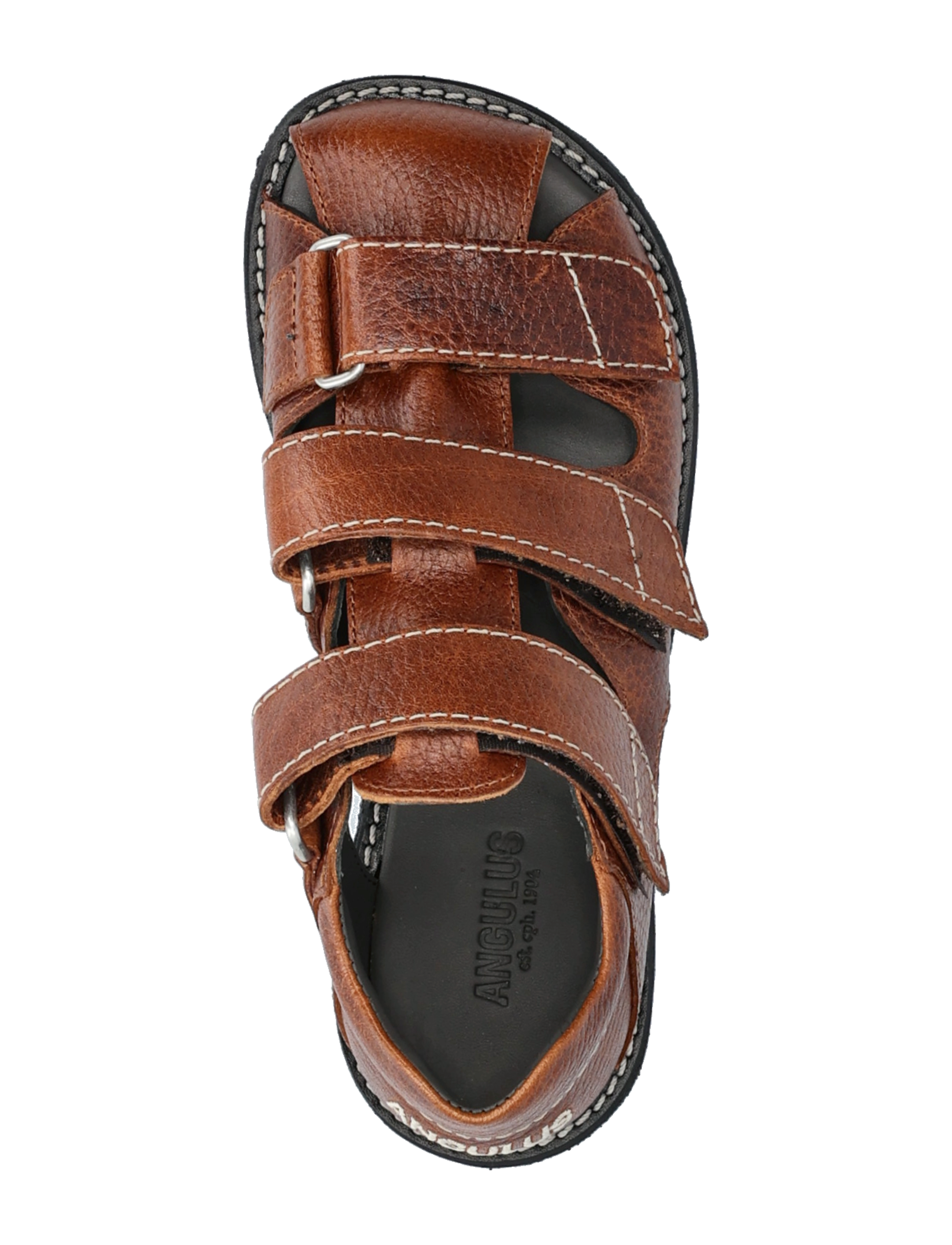 ANGULUS - Sandals - flat  - closed toe - shoes - 2509 cognac - 3