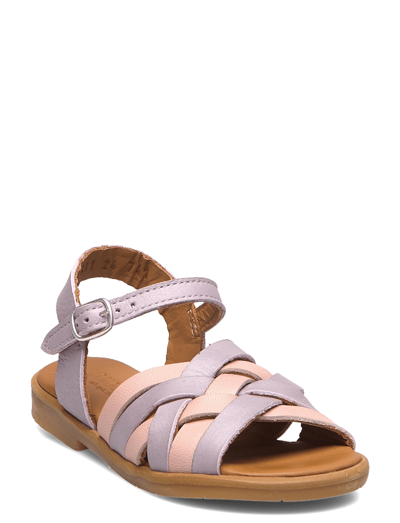 ANGULUS - Sandals - flat - open toe - op - skor - 3216/3203 lilac/rosebud - 0
