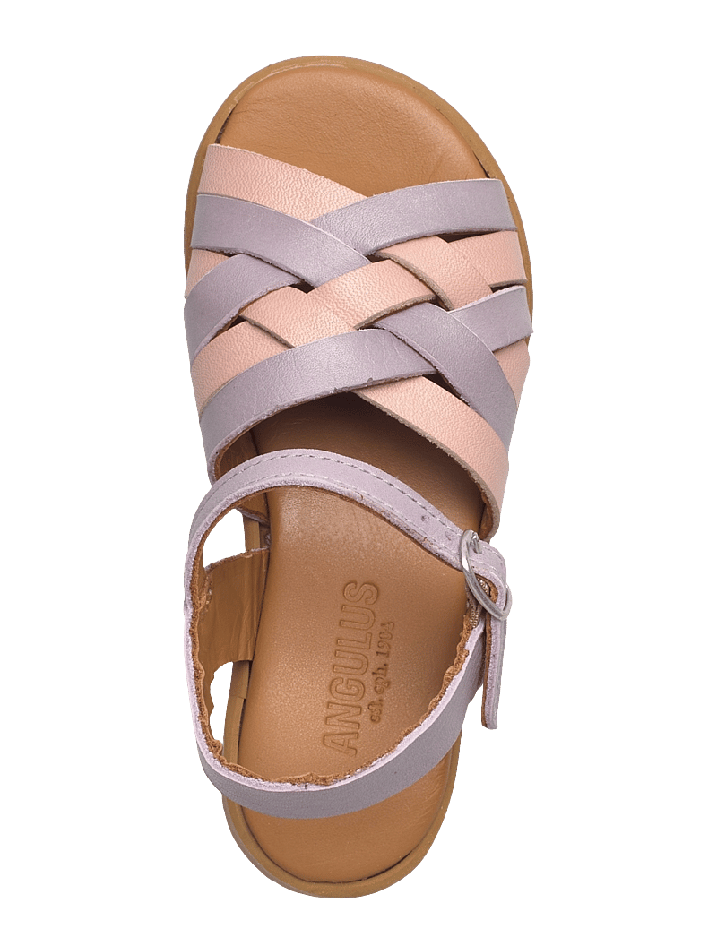 ANGULUS - Sandals - flat - open toe - op - skor - 3216/3203 lilac/rosebud - 3