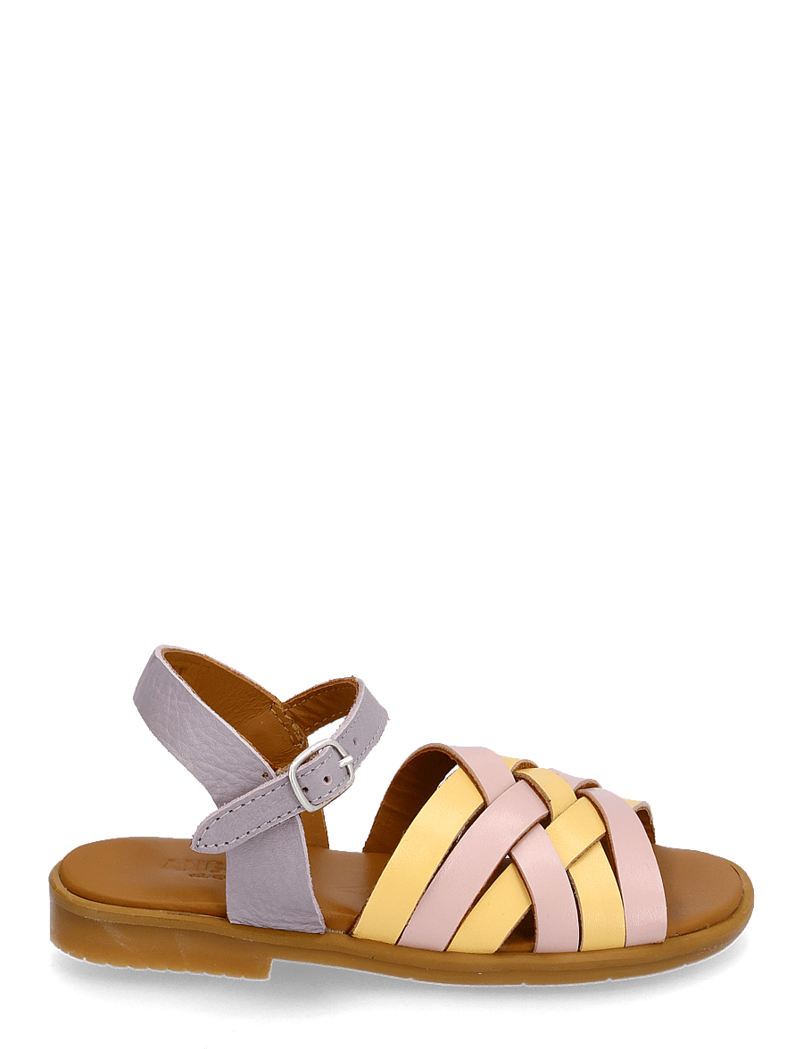 ANGULUS - Sandals - flat - open toe - op - schuhe - 2711/2713/3216 pale rose/mello - 1