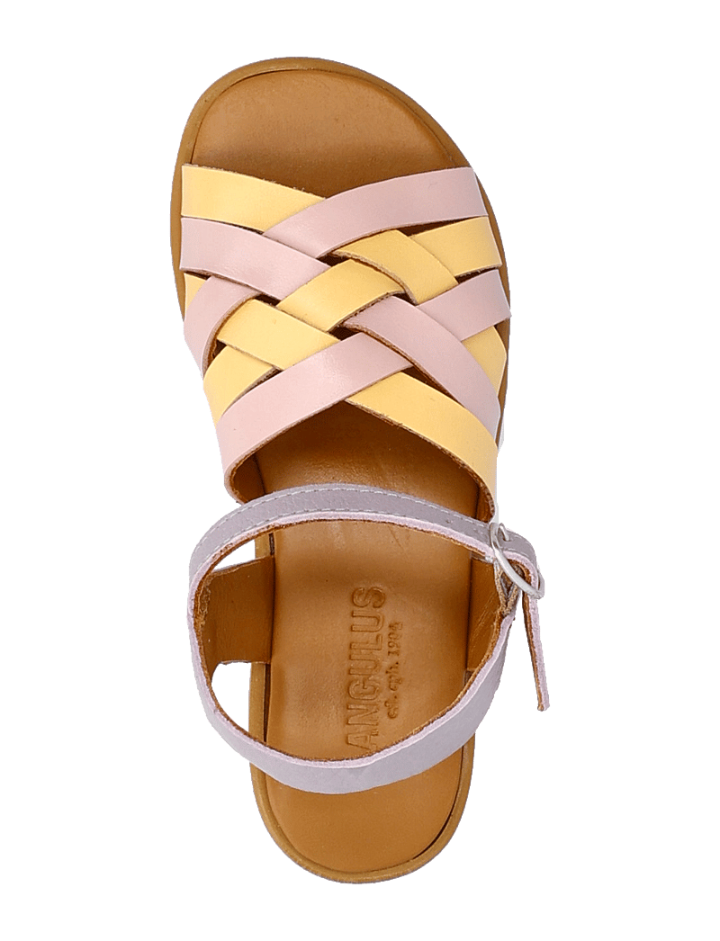 ANGULUS - Sandals - flat - open toe - op - skor - 2711/2713/3216 pale rose/mello - 3