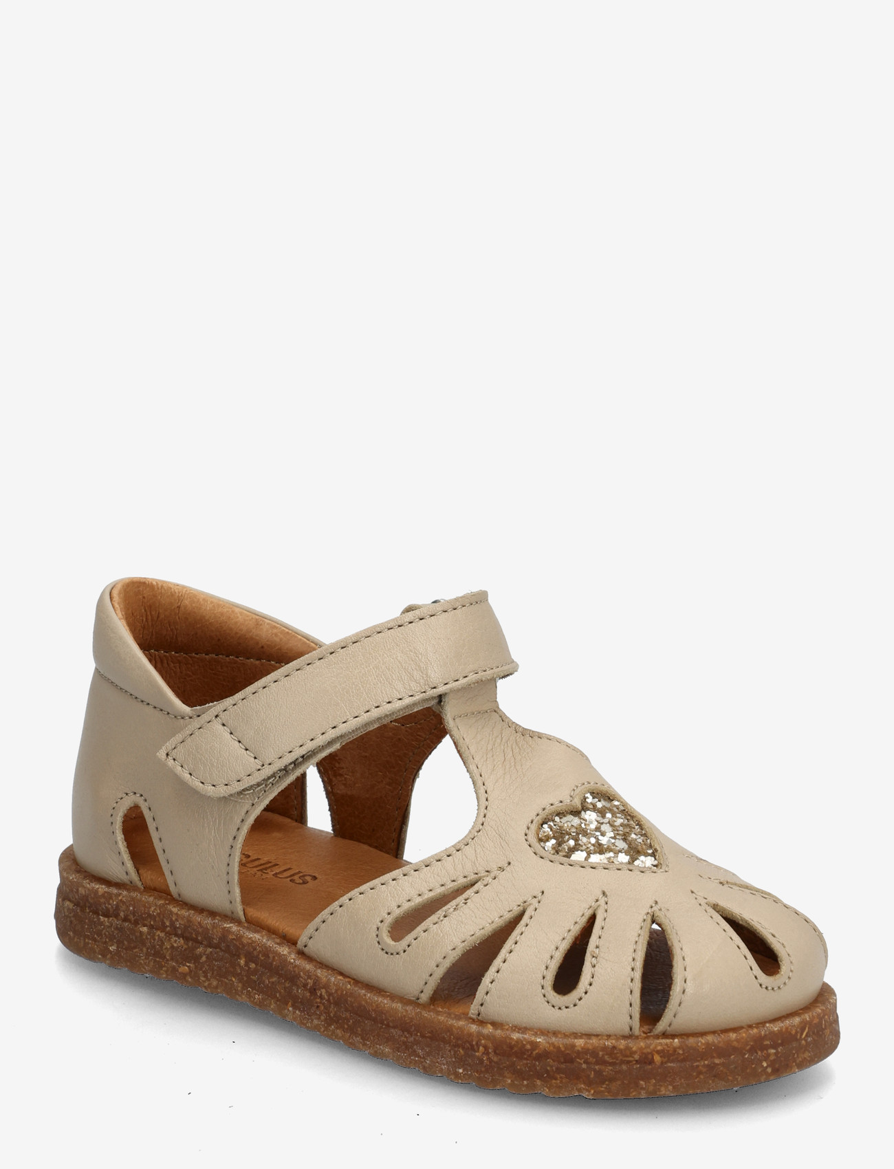 ANGULUS - Sandals - flat  - closed toe - schuhe - 4637/3618 sand/champagne glitt - 0