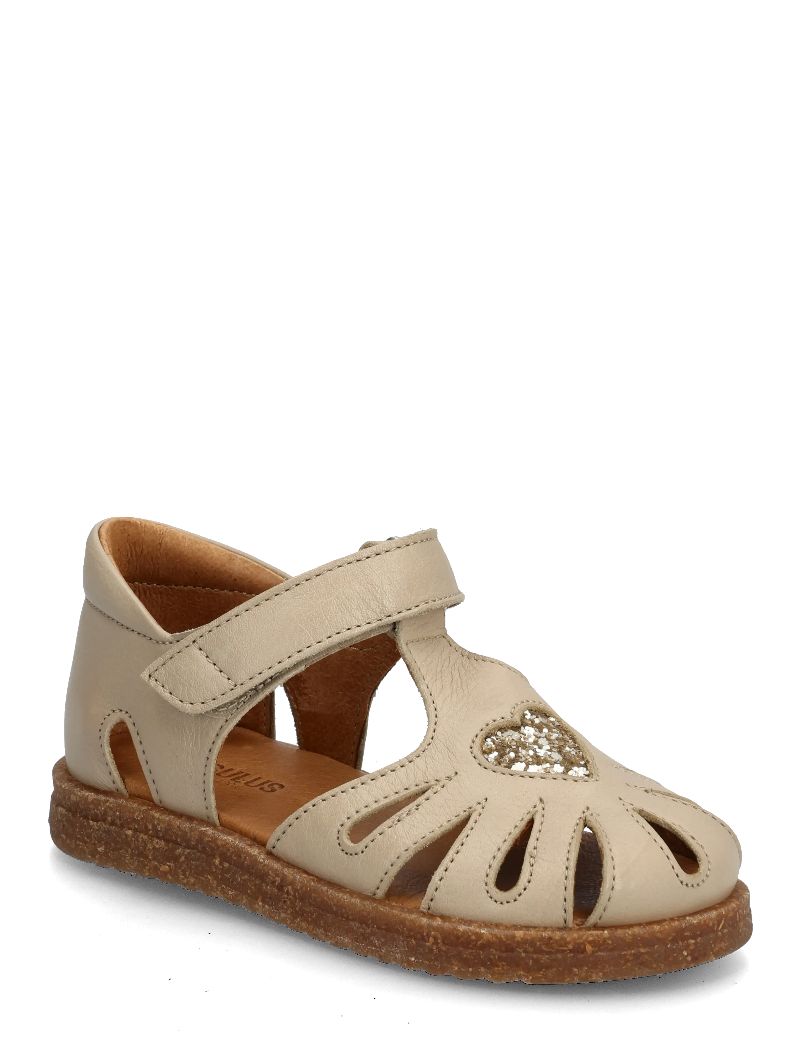 ANGULUS Sandals - flat  - closed toe - Børn str. 22-32 - 4637/3618 SAND/CHAMPAGNE GLITT / beige