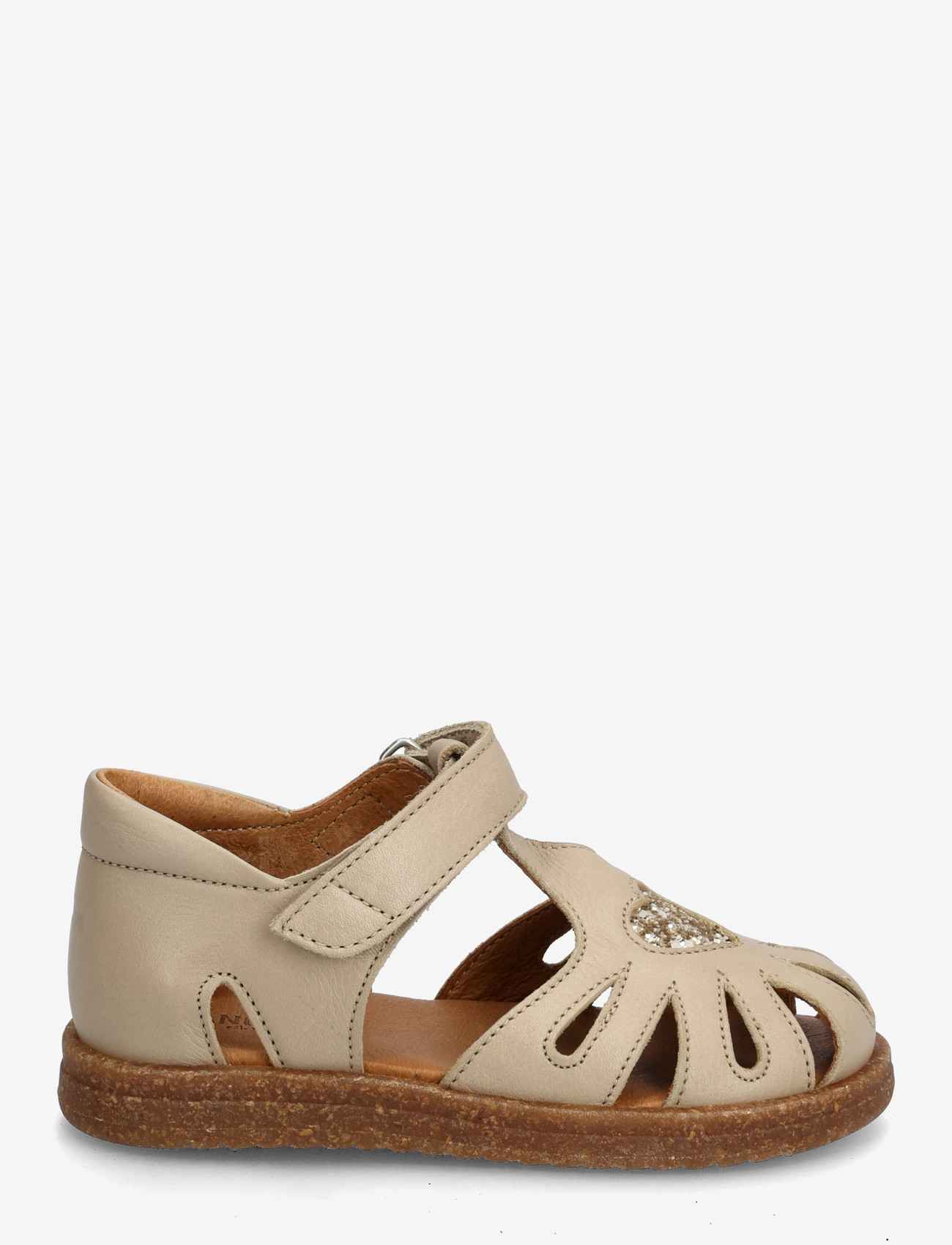 ANGULUS - Sandals - flat  - closed toe - schuhe - 4637/3618 sand/champagne glitt - 1