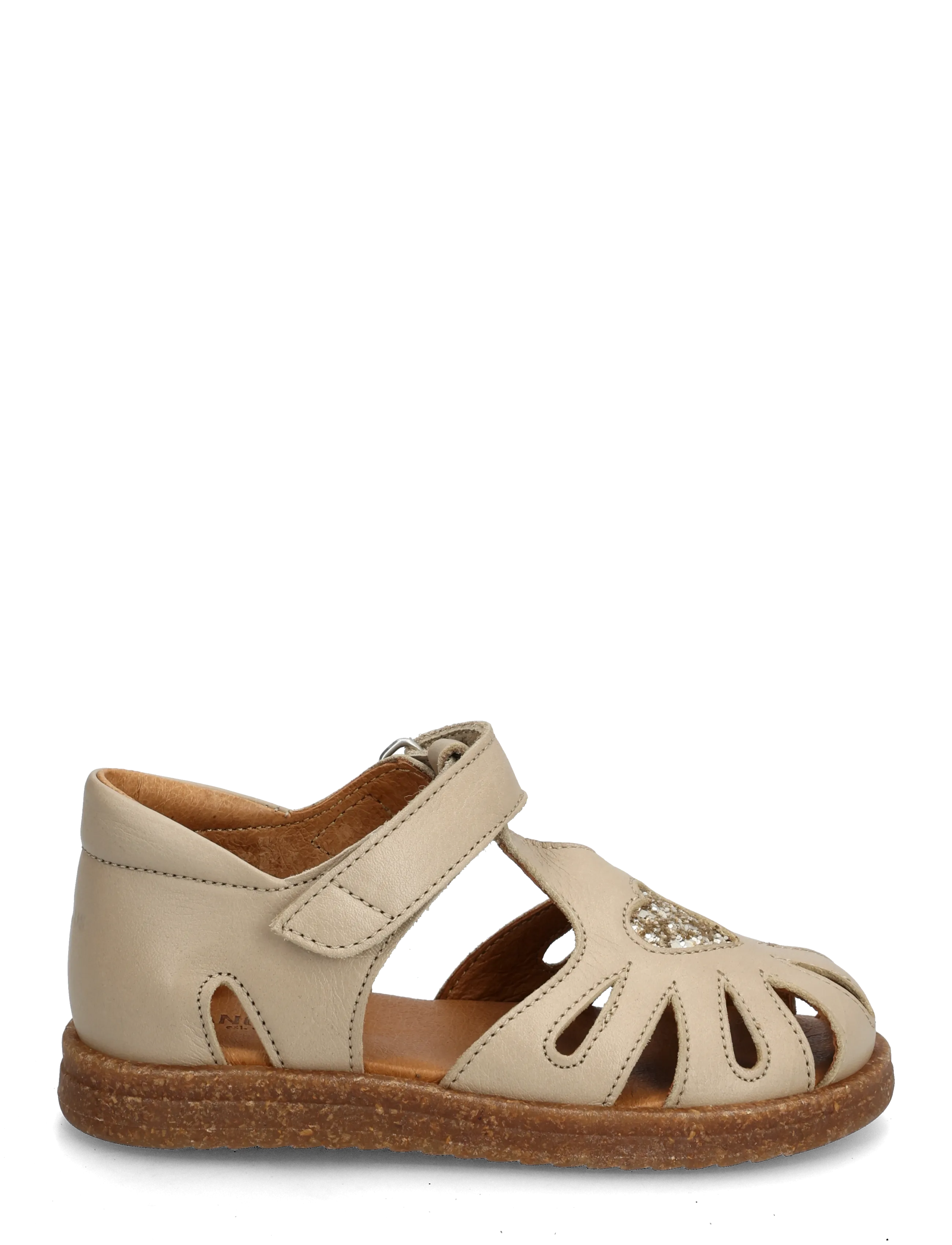 ANGULUS - Sandals - flat  - closed toe - schuhe - 4637/3618 sand/champagne glitt - 1